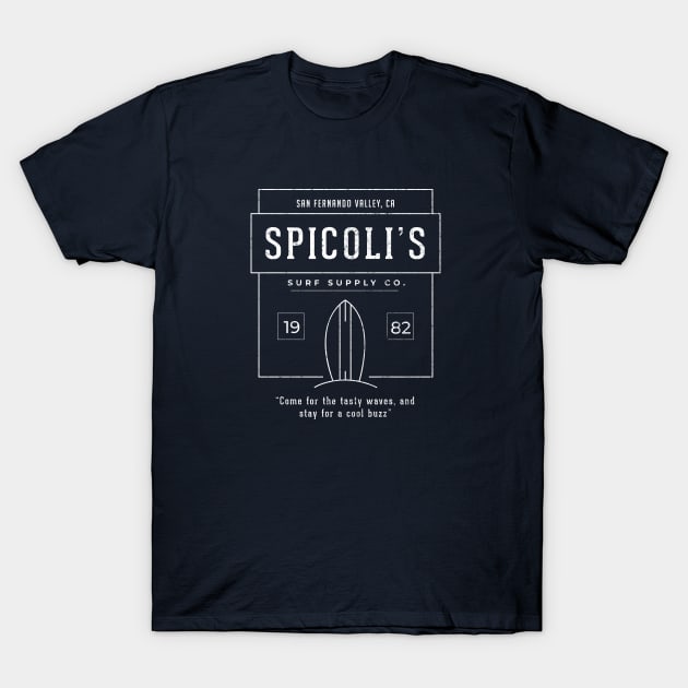 Spicol's Surf Supply Co. - modern vintage logo T-Shirt by BodinStreet